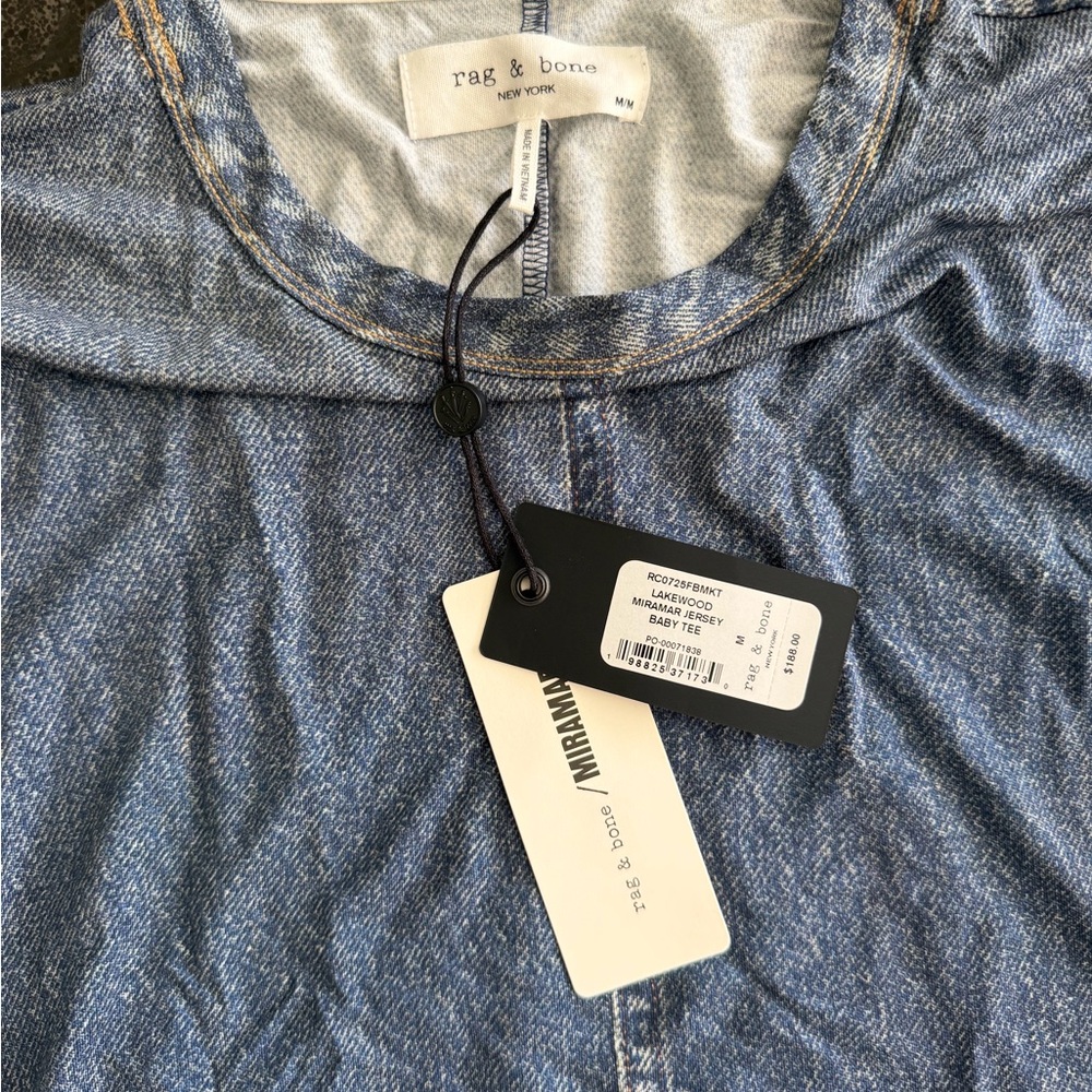 Rag & Bone Miramar jersey baby tee - Picture 3 of 3